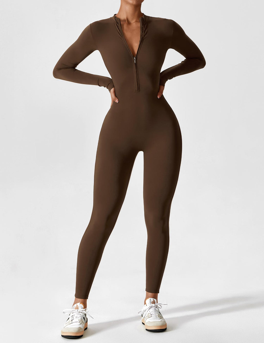 Savannah | Long  Sleeve Zipper Jumpsuit 14