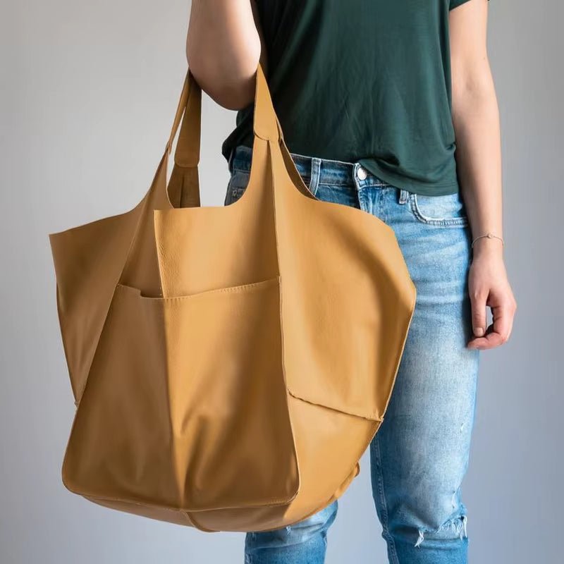 Savannah | Oversized Vegan Leather Tote Bag 10