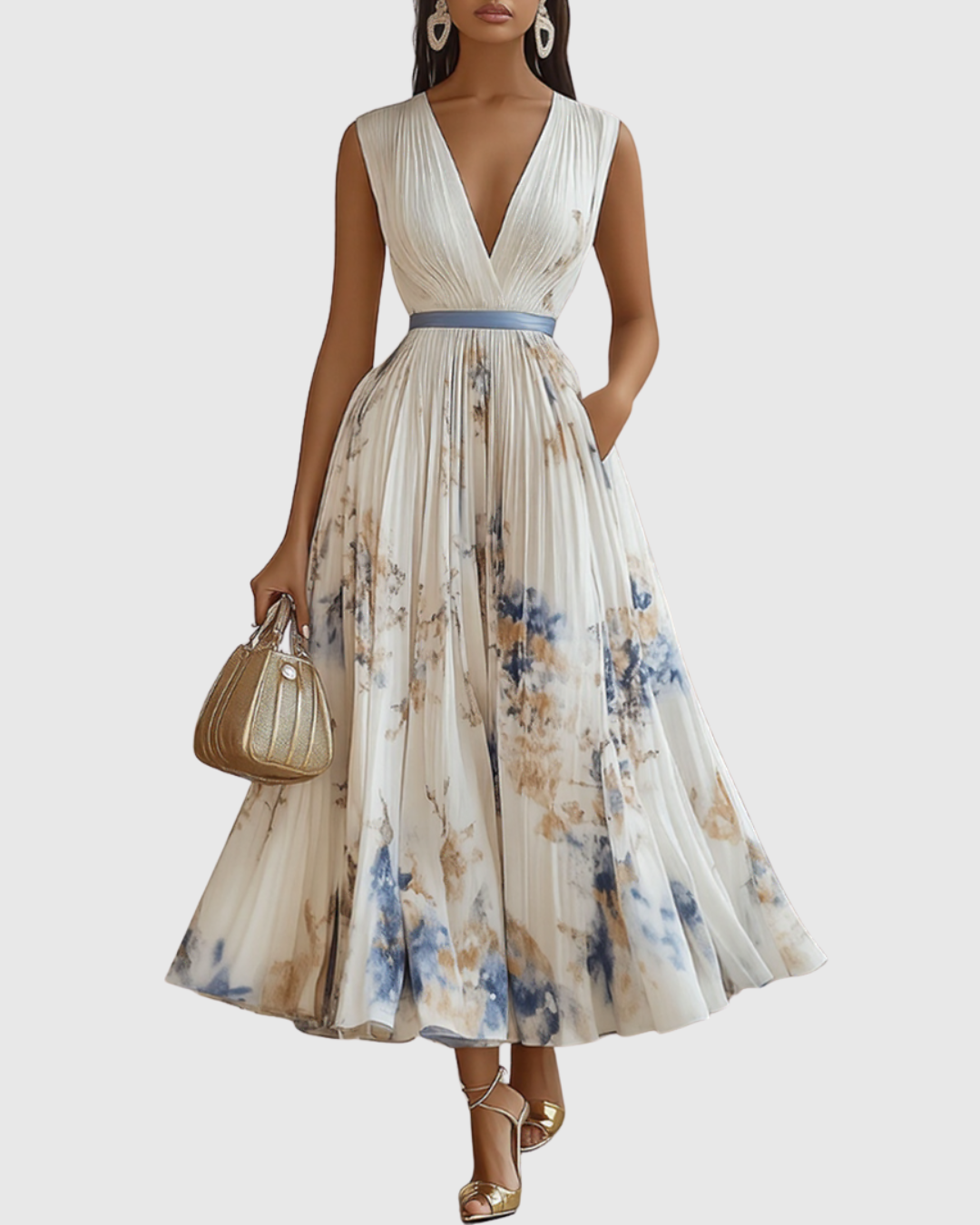 Seraphina | Elegant and Flowing Pleated Maxi Dress 5