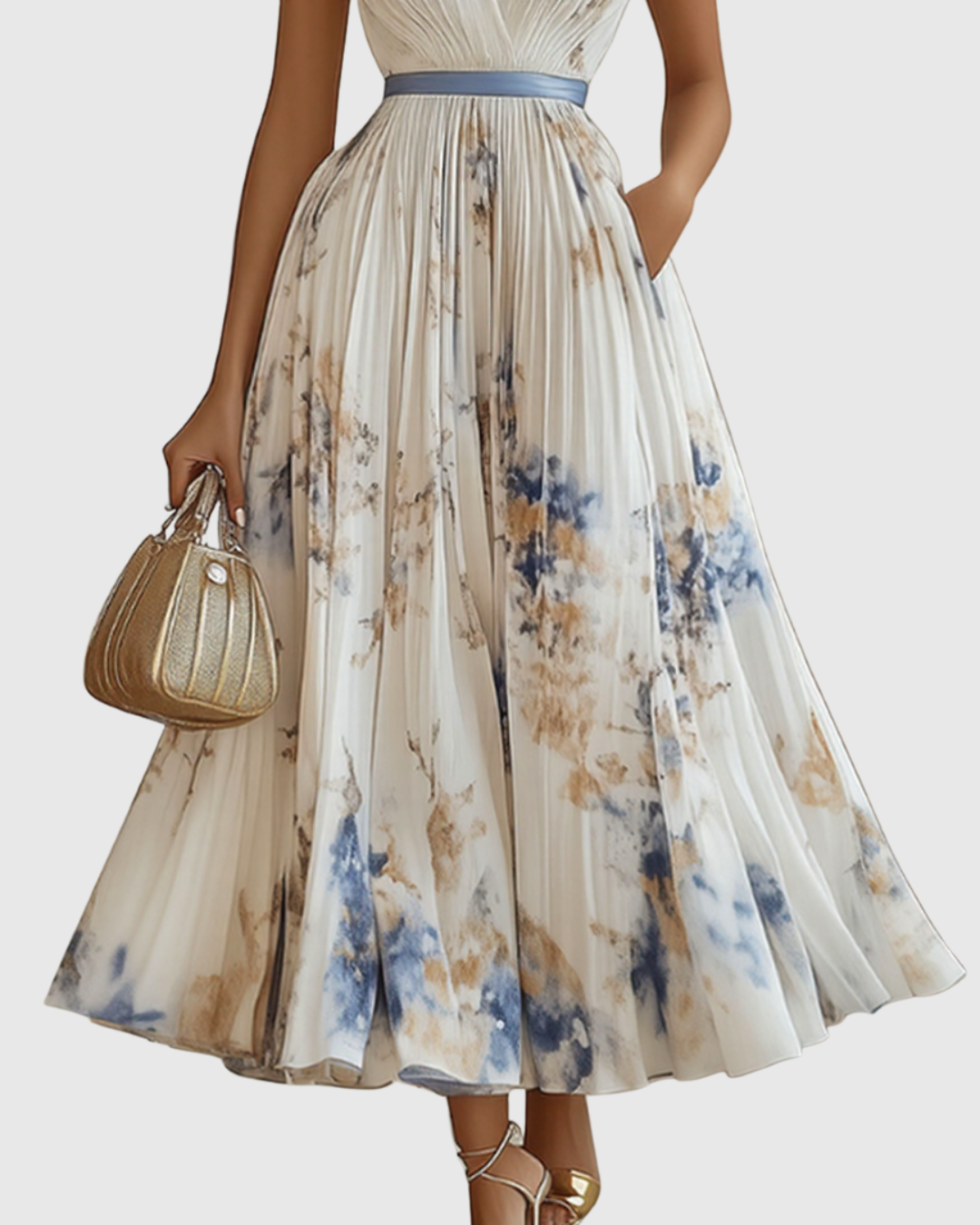 Seraphina | Elegant and Flowing Pleated Maxi Dress 7