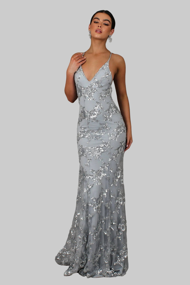 Seraphina | Glamorous and Timeless V-Neck Maxi Dress 1