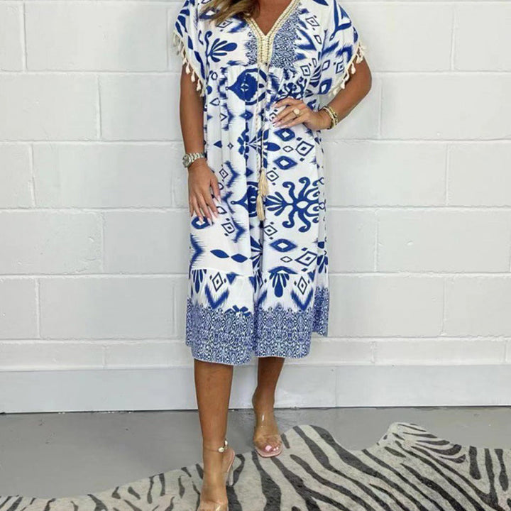 Sienna | Vibrant Bohemian A-Line Summer Dress 4