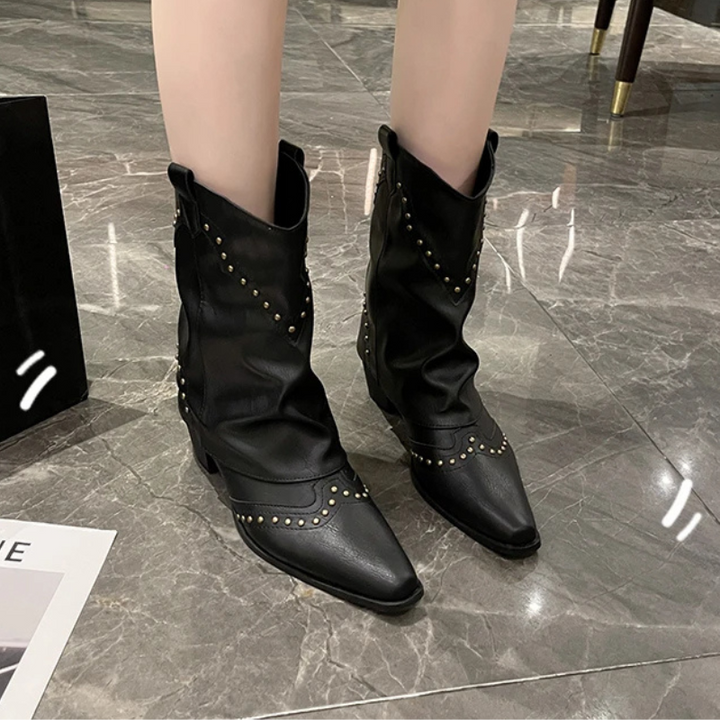 Sierra | Studded Western Boots 6