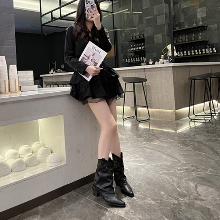 Sierra | Studded Western Boots 8