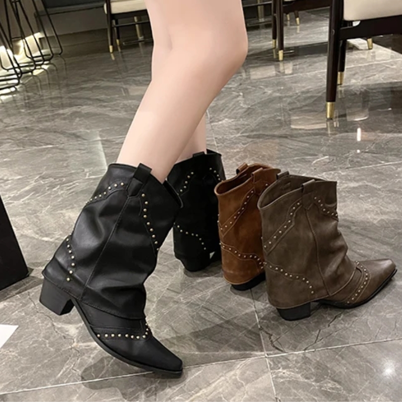 Sierra | Studded Western Cowboy Boots 5