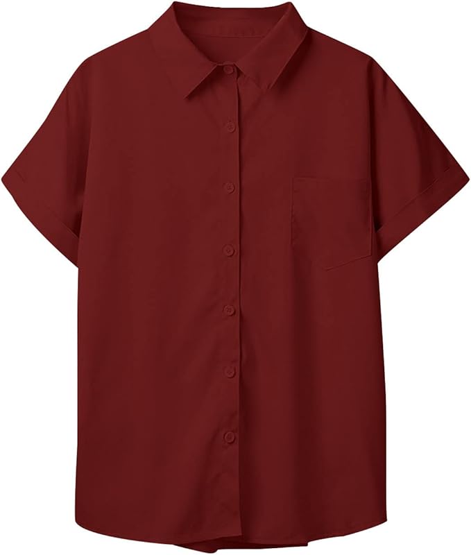 Sofia | Women's Burgundy Shirt Blouse 3