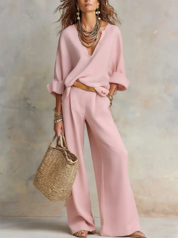Sophia | Comfortable And Breezy Linen Two-Piece Set 3