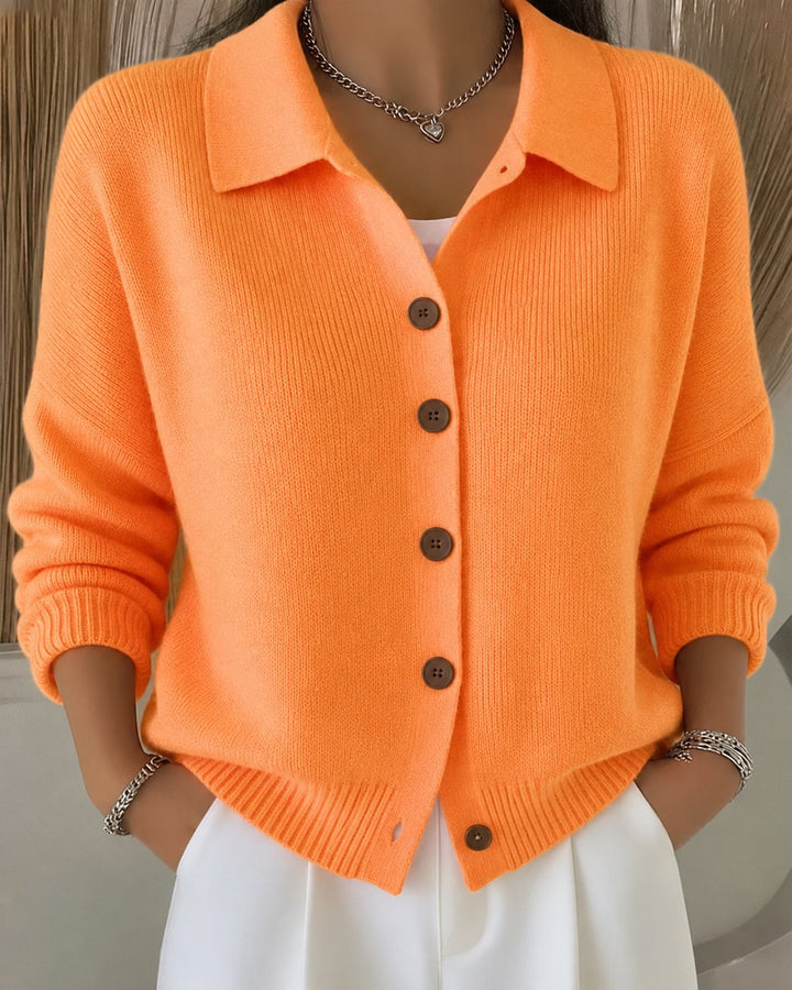 Sophia | Comfortable And Warm Collared Knit Cardigan 4