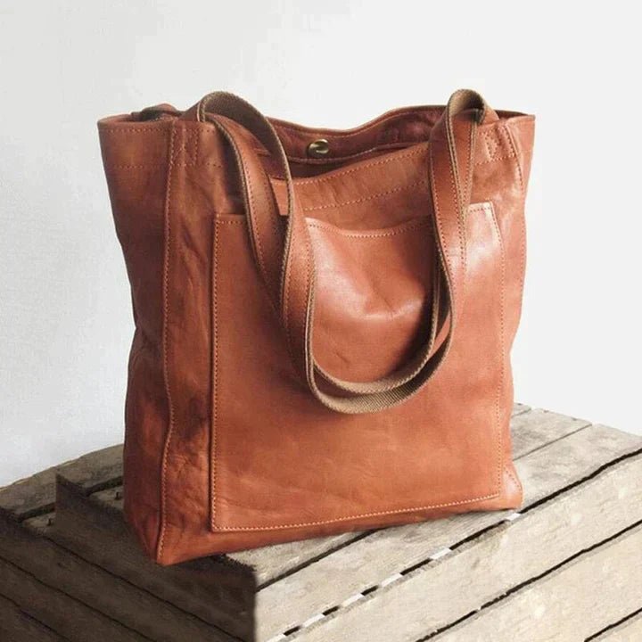 Sophia | Genuine Leather Shoulder Tote Bag 0