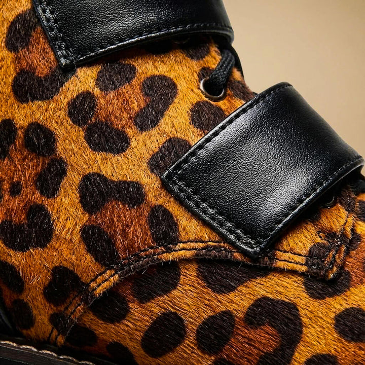 Sophia | Premium Statement Buckle Leather Ankle Boots 4