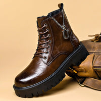 Samuel | Elegance And Stylish Rugged Leather Boots