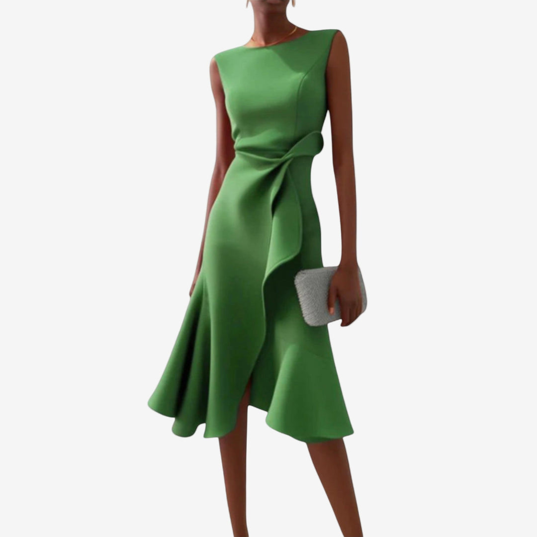 Valentina | Exquisite One Shoulder Midi Dress 2