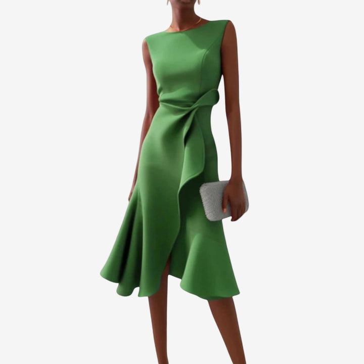Valentina | Exquisite One Shoulder Midi Dress 2