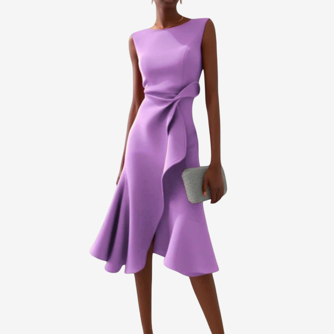 Valentina | Exquisite One Shoulder Midi Dress 4