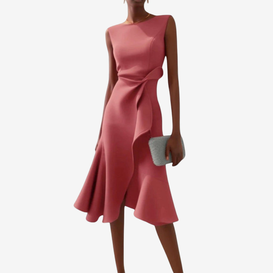Valentina | Exquisite One Shoulder Midi Dress 5