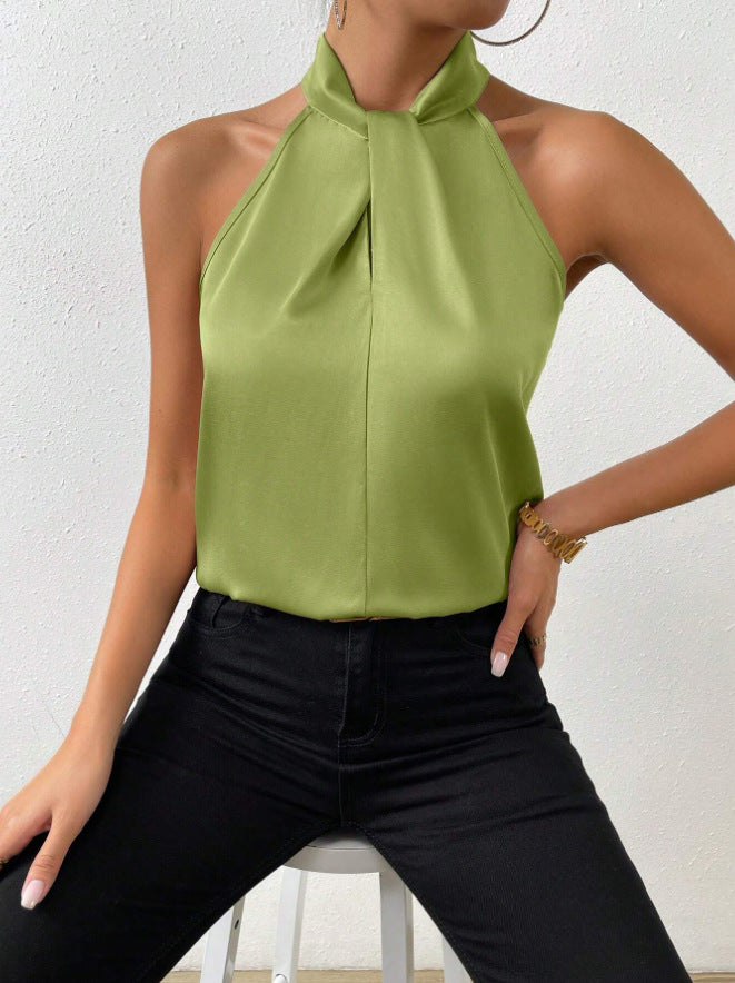 Vanna | Silk Knot Neck Top 15