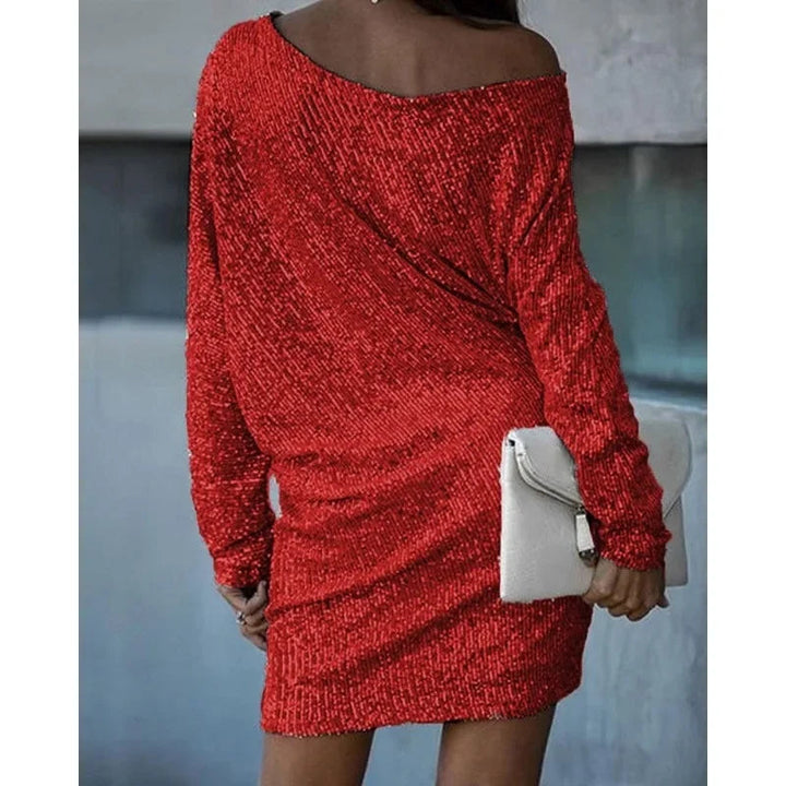 Victoria | Contrast Sequin Slim Fit Homecoming Dress 2