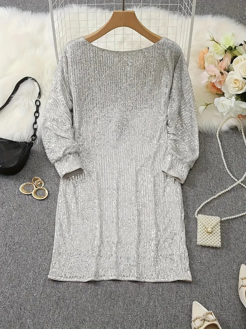 Victoria | Contrast Sequin Slim Fit Homecoming Dress 5