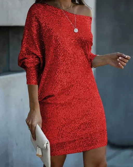 Victoria | Contrast Sequin Slim Fit Homecoming Dress 9