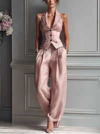 Freya | Modern and Tailored Pleated Two Piece Set