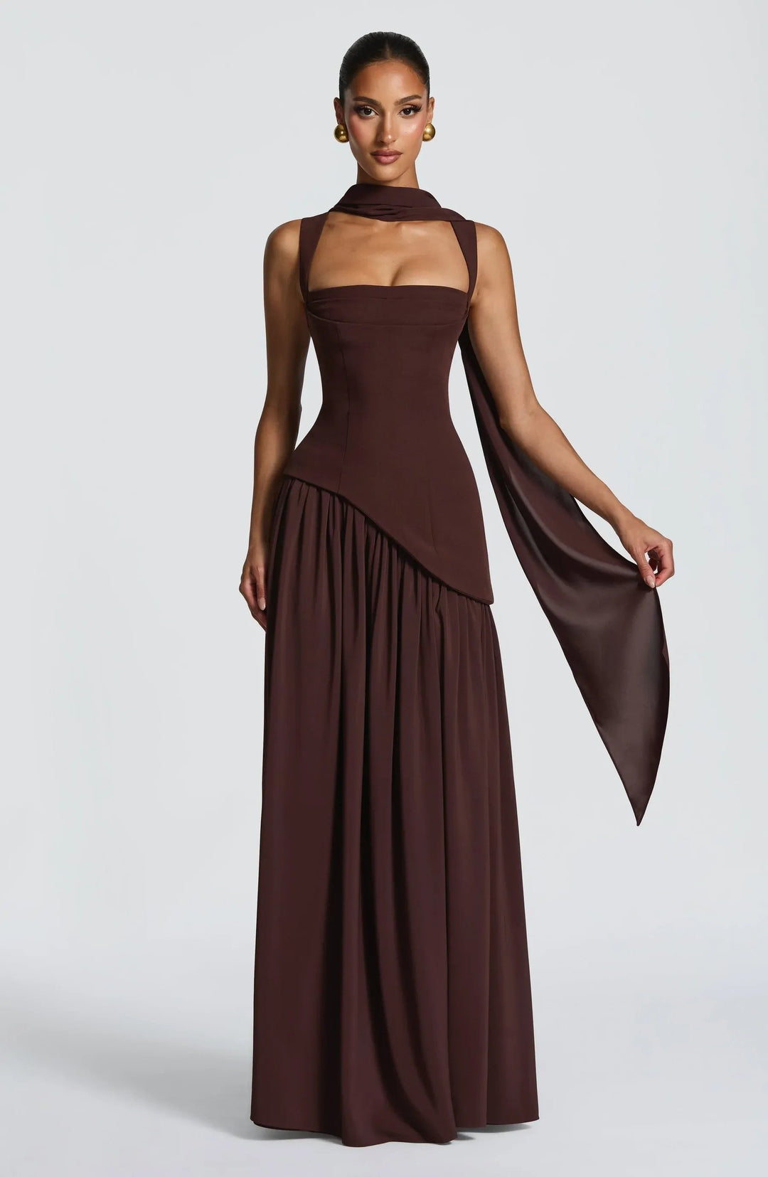 Victoria | Glamorous Square Neck Maxi Dress 3
