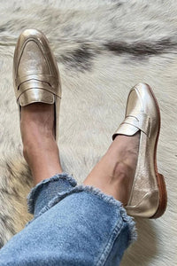 Aurora | Strahlende metallische Komfort-Loafers