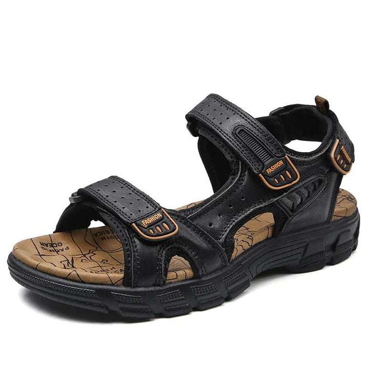 William | Men's Orthopedic Adjustable Leather Sandals 0