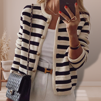 Talia | Moderner gestreifter Cardigan
