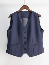 Victoria | Elegant And Stylish Tailored Pocket Vest