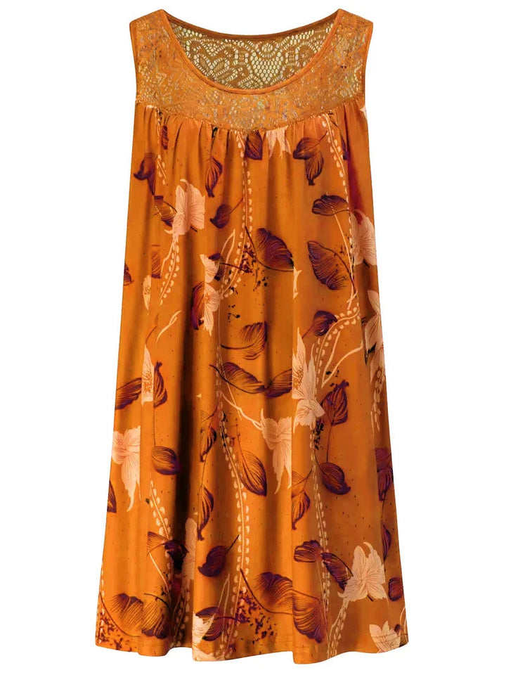 Yvonne | Vibrant and Elegant Floral Lace Maxi Dress 0
