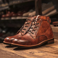 Caspian | Der Voyager High-Top Lederstiefel