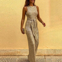 Julia | Radiant Luxe Evening Sequin Jumpsuit