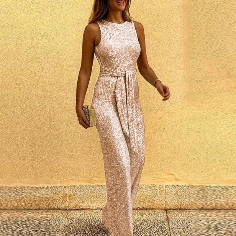 Zara | Glamorous Sparkle and Elegant Sequin Jumpsuit 1