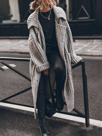 Luna | Chic Chunky Rib-Knit Longline Cardigan