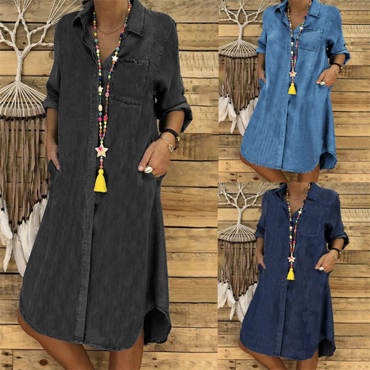 Zara | Timeless Relaxed Fit Denim Shirt Dress 6