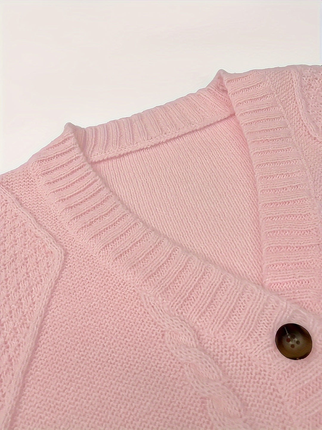 Lucinda | Cable-Knit Cardigan – Cozy Button Front Design
