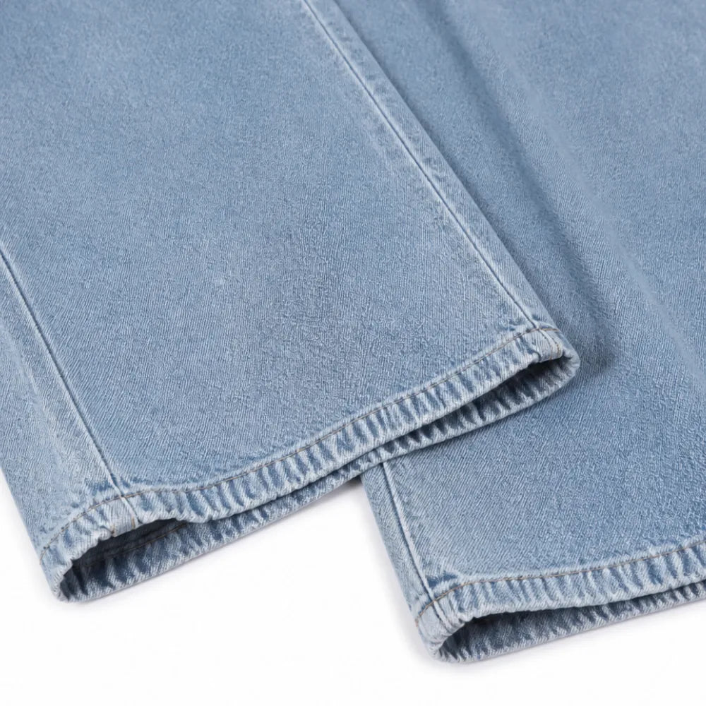 Ellora | Wide Leg Denim Jumpsuit – Button Front with Pockets for Women