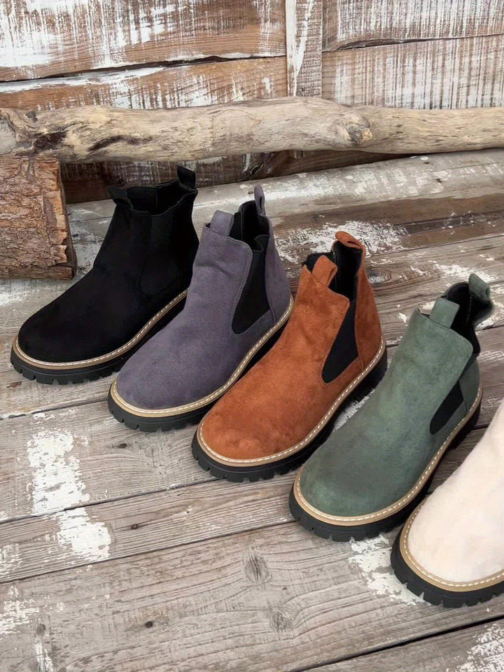 Beatrice | Bequeme Chelsea-Plateau-Stiefeletten