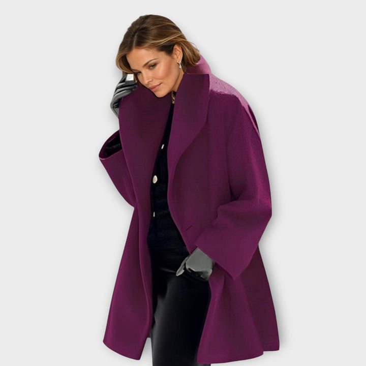 Claire | Wool Coat – Stylish Windproof Design for Women