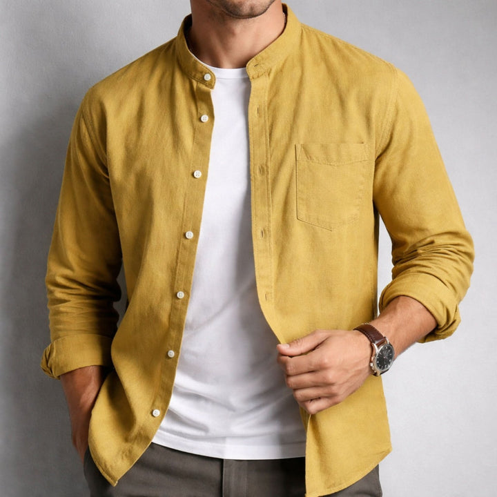 Riley | Casual Linen Shirt – Structured Design for Effortless Style