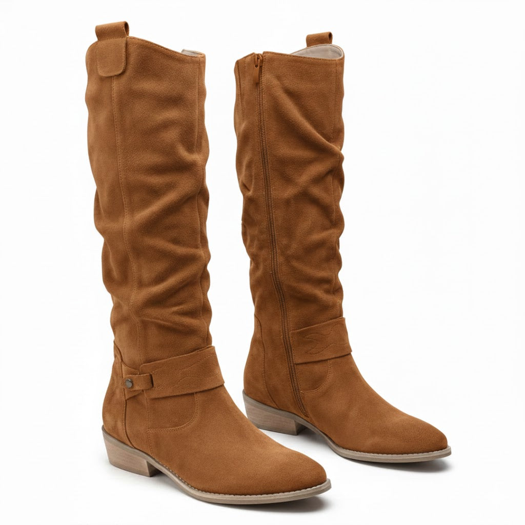 Freya | Chic And Comfortable Slouchy Knee High Boots