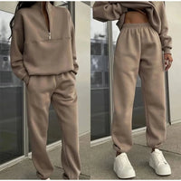 Nora | Cozy And Stylish High Waisted Lounge Two Piece Set