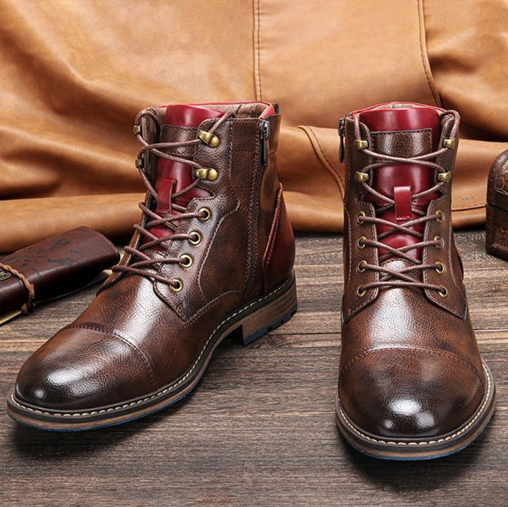 Victor | Premium Orthopedic Leather Oxford Men Boots