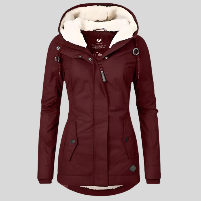 Christin | Waterproof Long Hooded Jacket for Women