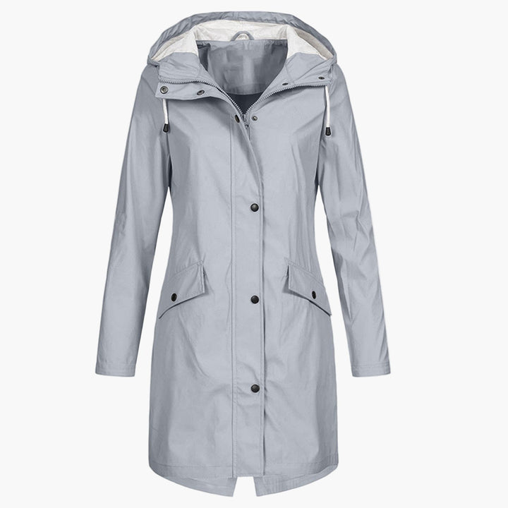 Bettina | Waterproof Long Hooded Coat for Women