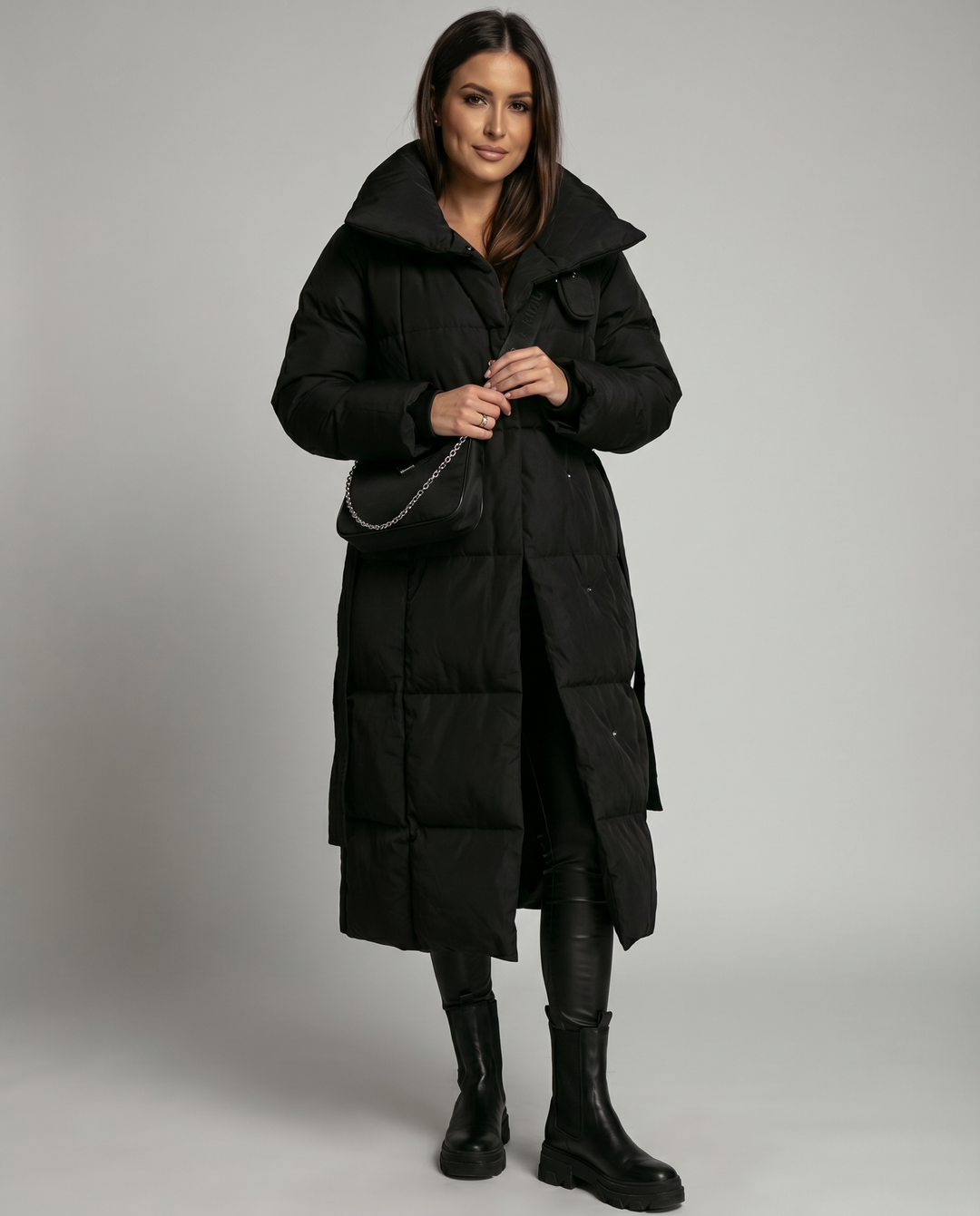 Velora | Long Puffer Jacket – Quilted Winter Coat for Women