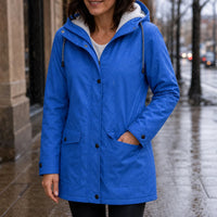 Amelia | Gemütliche und stilvolle Winterjacke mit Kapuze und Fleecefutter