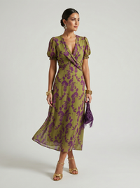 Elena | Feminine And Comfortable Floral Midi Dress