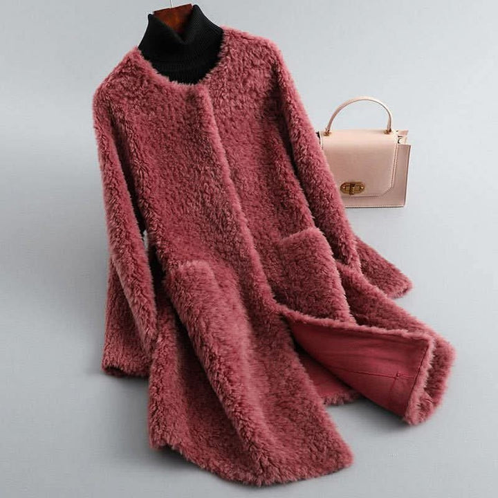 Hollmere | Shearling Coat – Luxurious Fluid Silhouette