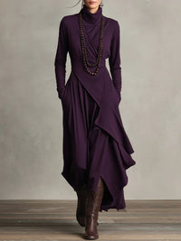 Avery | Modern And Elegant Long Sleeved Maxi Dress
